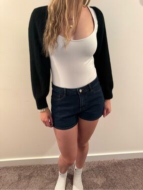 Amazon Black Cropped Bolero Knit Shrug